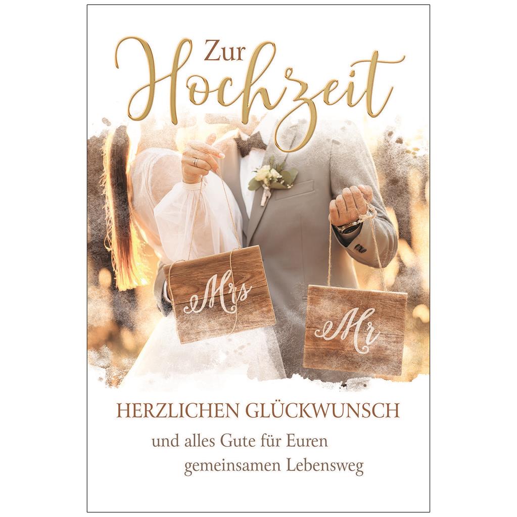 Bil. Hochzeit Mrs und Mr