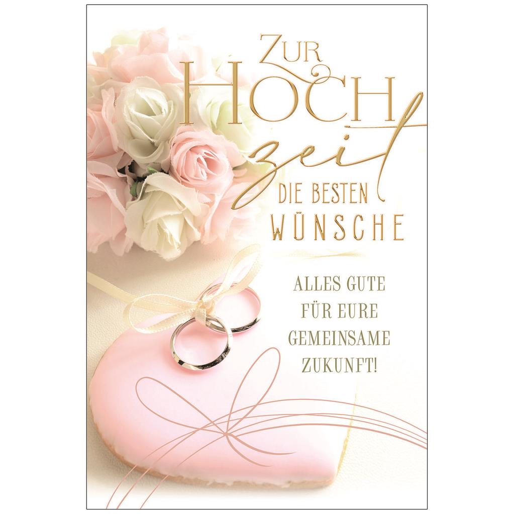 Bil. Hochzeit Ringe und Rosen