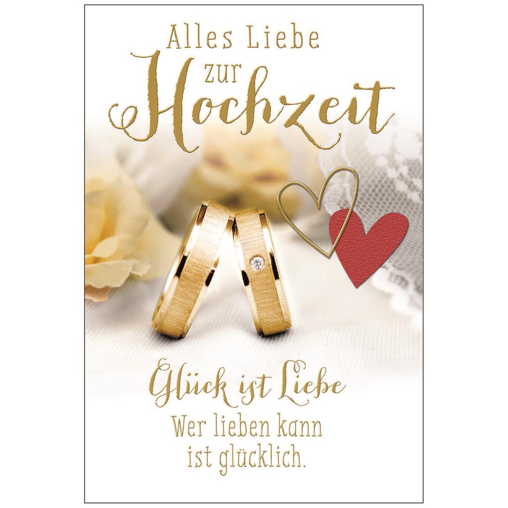 Bil. Hochzeit Ringe gold