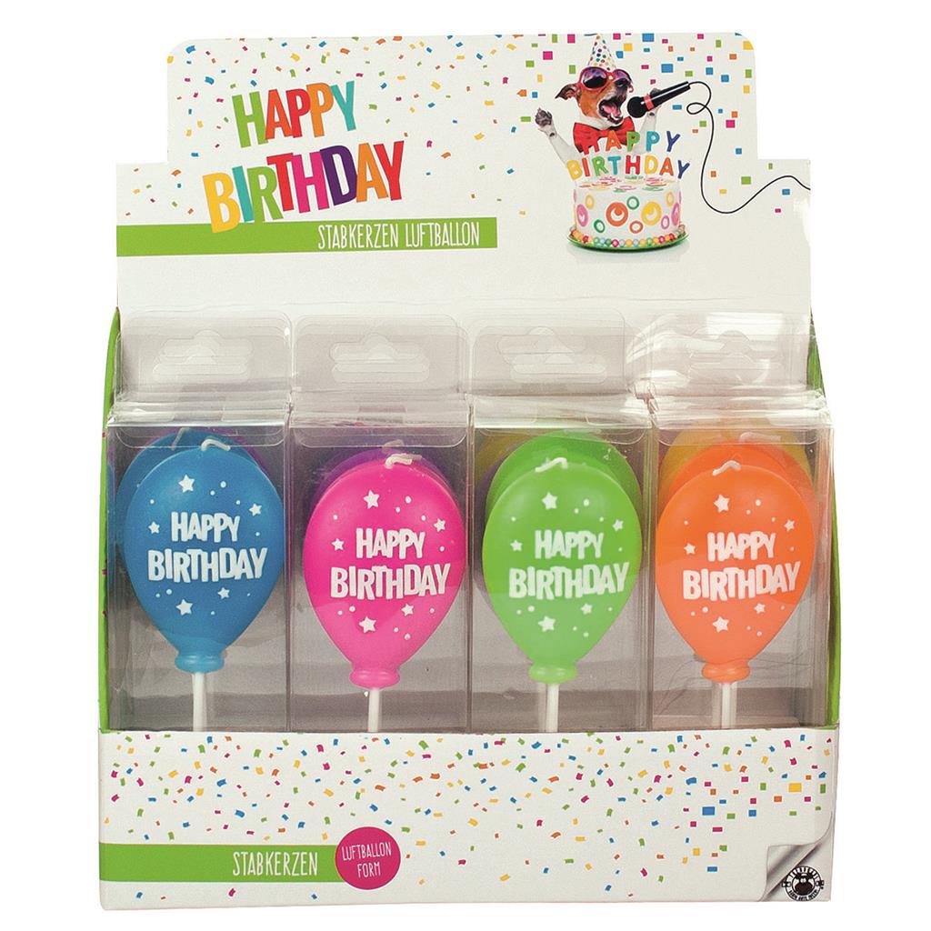 Birthday Fun Stabkerzen-Luftballon