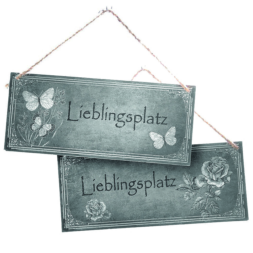 Schild "Lieblingsplatz" 30,5cm