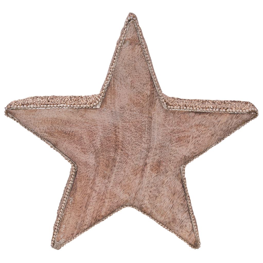 Stern mit Perlenrand 20cm