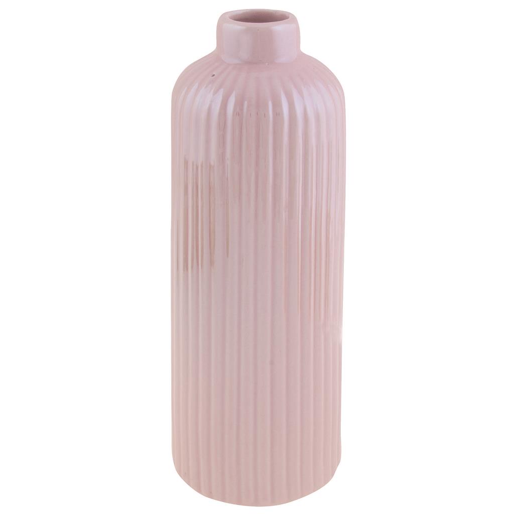 Vase violett/rosa glasiert 14,5cm