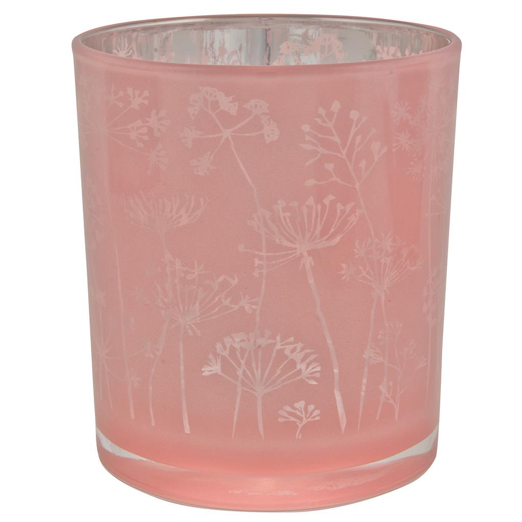 Teelichtglas "Blumenwiese" 10cm