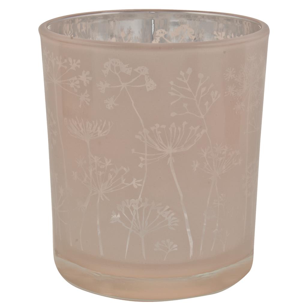 Teelichtglas "Blumenwiese" 10cm