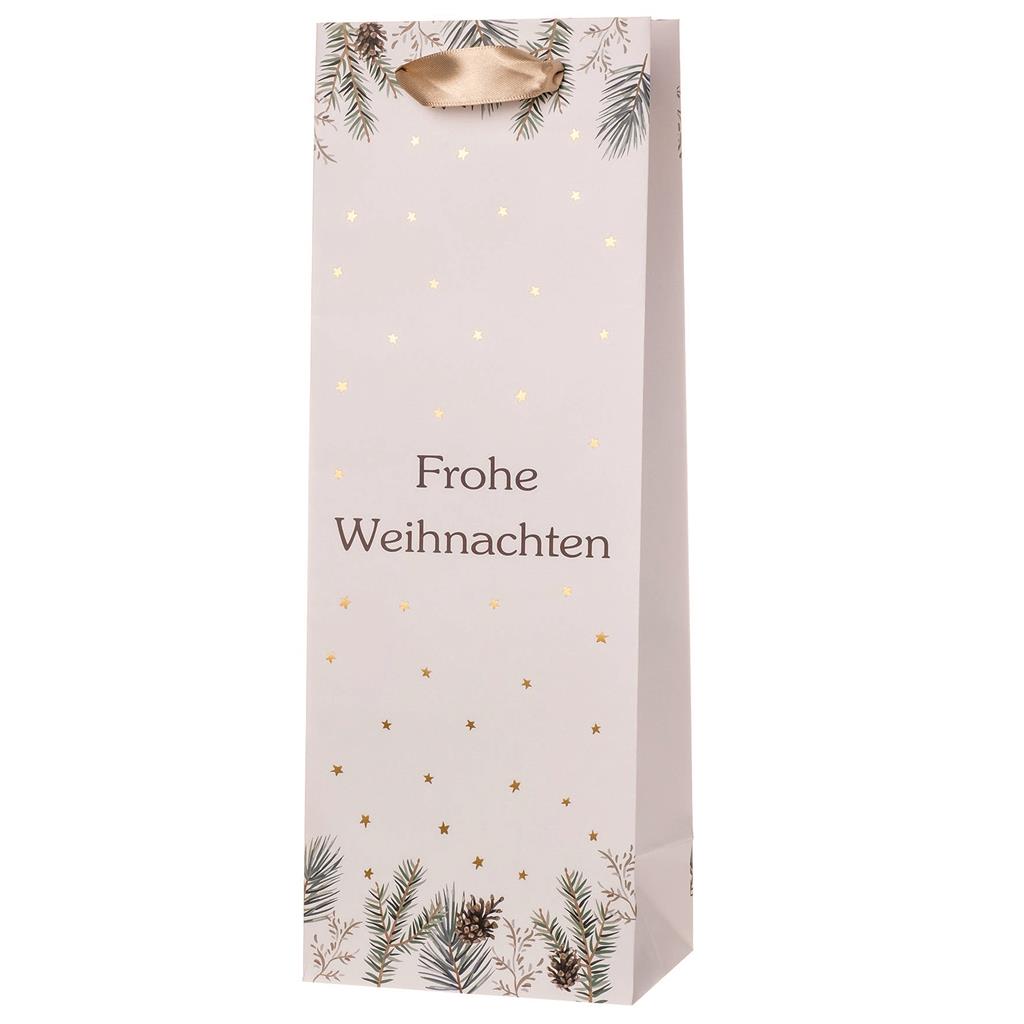 Geschenktasche "Weihnachten" Flasche