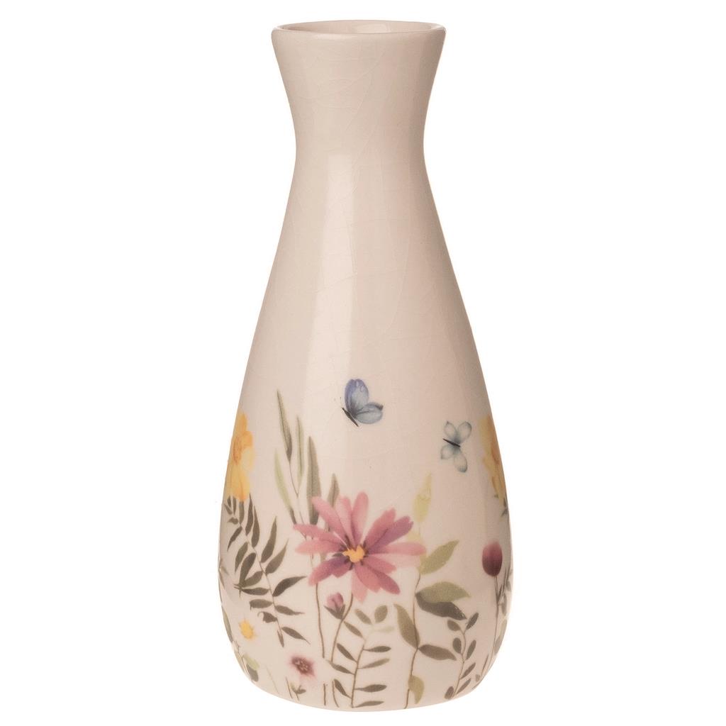 Vase mit Blumendekor 16cm