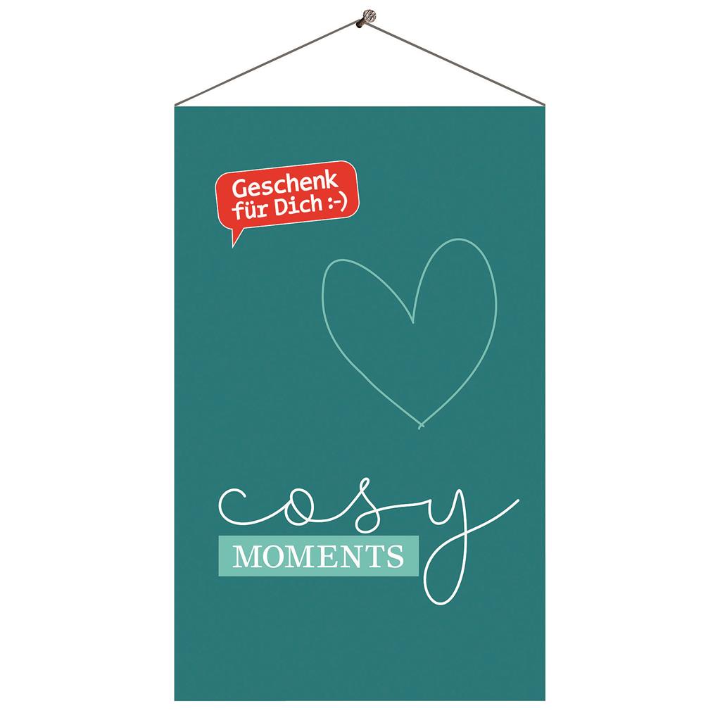 Banner Cosy Moments 50x80cm