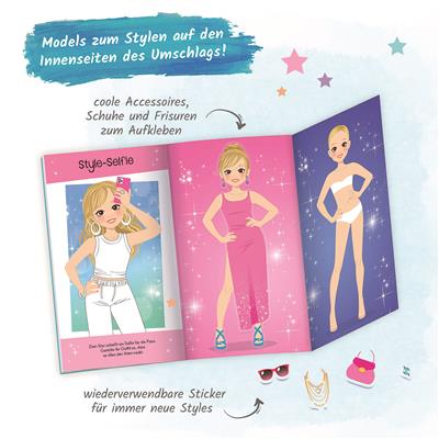 Sticker Malbuch "Fashion Star - Popstar"