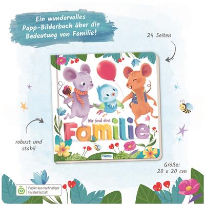 Pappenbuch "Wir sind eine Familie"