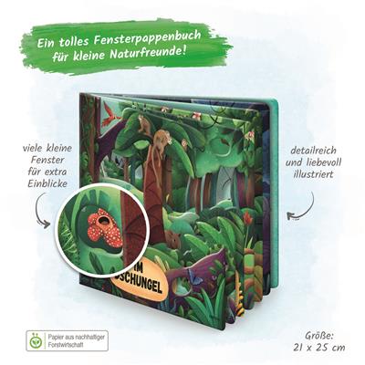 Fensterbuch "Im Dschungel"