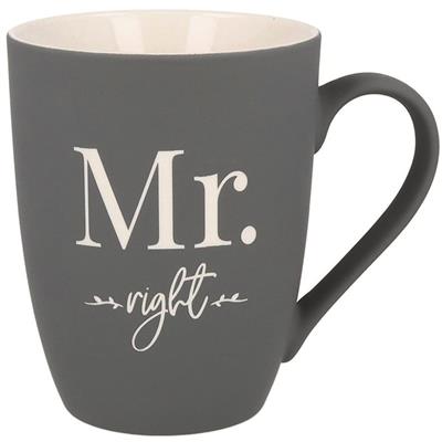 Soft-Touch Tasse "Mr. right"