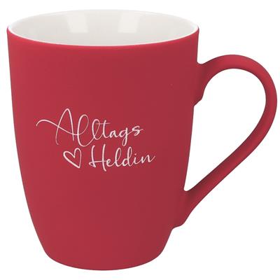 Soft-Touch Tasse "Alltags Heldin"