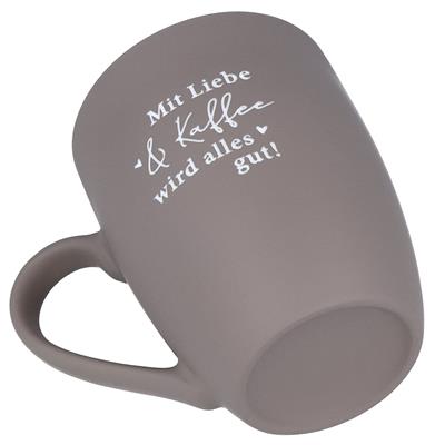 Soft-Touch Tasse "Mit Liebe & Kaffee"