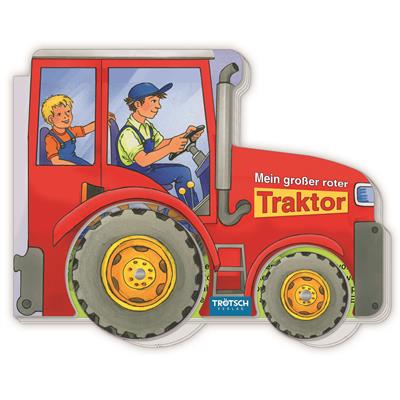 Pappenbuch - roter Traktor 17x13cm