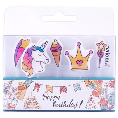 Geburtstagskerzen "Unicorn"