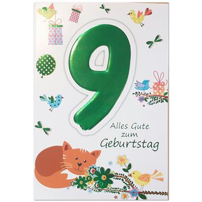 Bil. Geburtstag Alter "9"