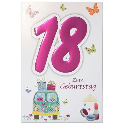 Bil. Geburtstag Alter "18"