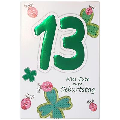 Bil. Geburtstag Alter "13"