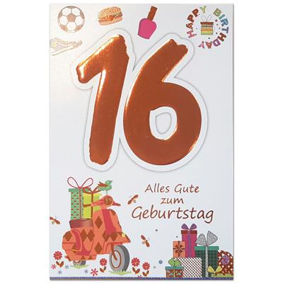 Bil. Geburtstag Alter "16"