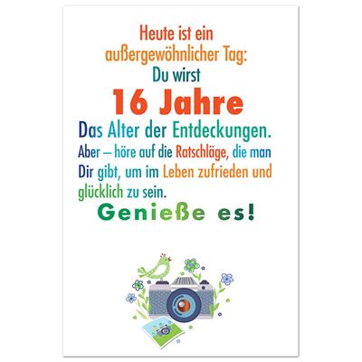 Bil. Geburtstag Alter "16"