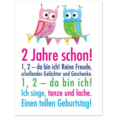 Bil. Geburtstag Alter "2"