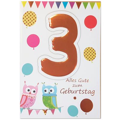 Bil. Geburtstag Alter "3"