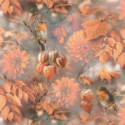 Servietten 20er Oranger Herbst, 33cm