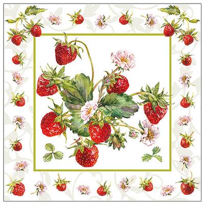 Servietten 20er Fresh Strawberries, 33cm