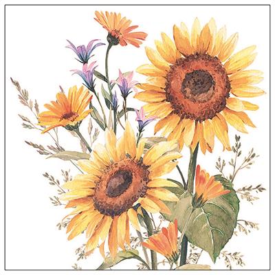 Servietten 20er Sunflowers 33cm
