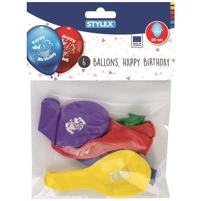 Luftballons 6er, Happy Birthday