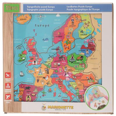 Holz Puzzle Europa, 30x30cm