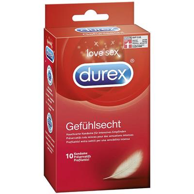 Durex Kondom gefühlsecht, 10er Packung