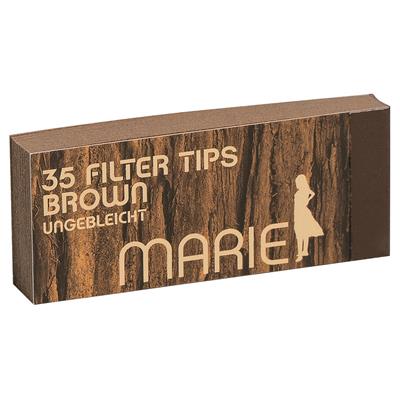 MARIE Brown Filter Tips, 35 Blatt