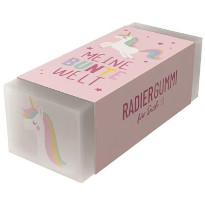 Radiergummi Einhorn rosa, 22x52mm