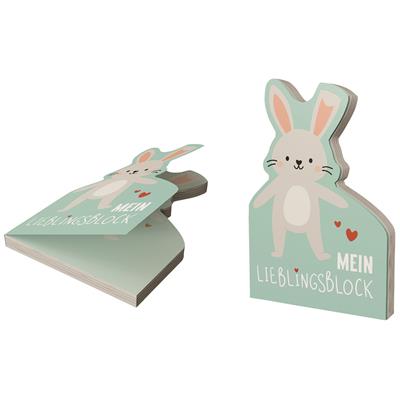 Notizblock Hase 12x8cm