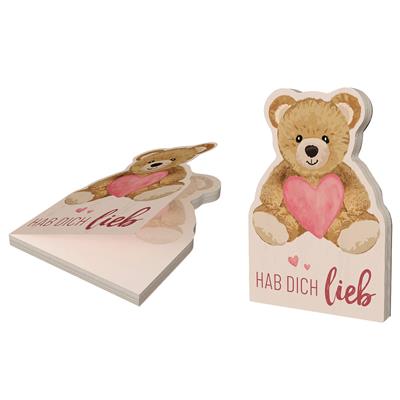 Notizblock Teddy 12x8cm