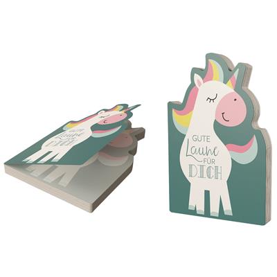 Notizblock Einhorn 12x8cm