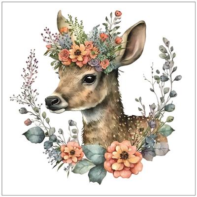 Servietten 20er Mrs Deer, 33cm