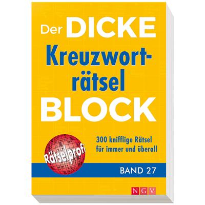 Der dicke Kreuzworträtsel-Block 27