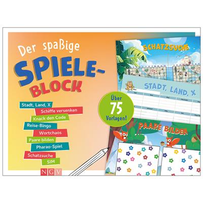 Der spaßige Spieleblock, 96 Seiten