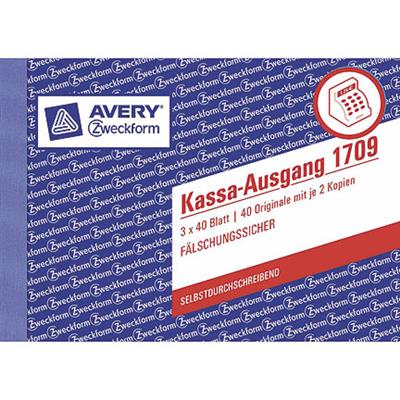 Zweckform KassaAusgang A6 quer, 3x40 Blatt