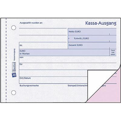 Zweckform KassaAusgang A6 quer, 2x40 Blatt