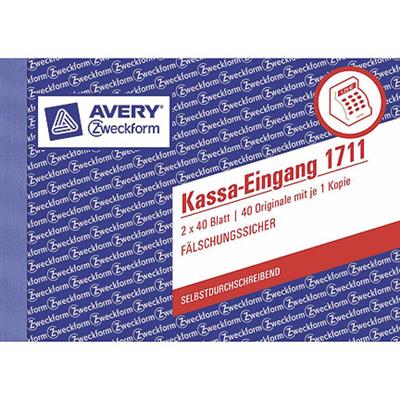 Zweckform KassaEingang A6 quer, 2x40 Blatt