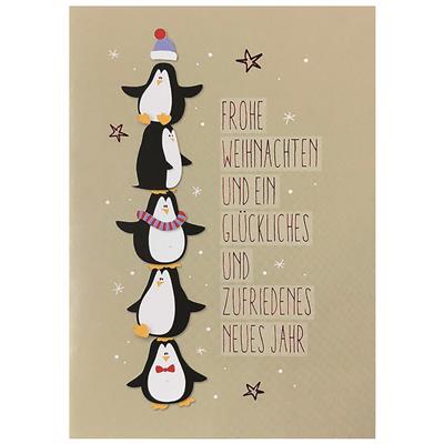 Bil. Weihnachten Pinguine