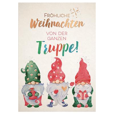 Bil. Fröhliche Weihnachten Wichtel