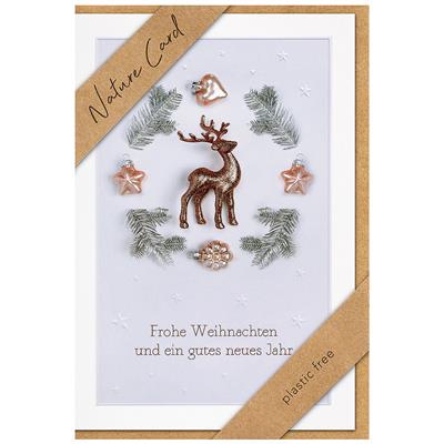 Bil. Nature Card Weihnachten Hirsch