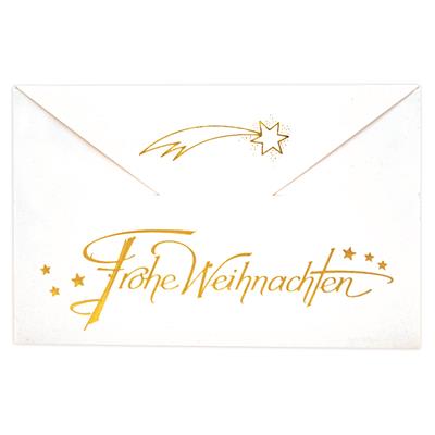 Geldkuvert "Frohe Weihnachten" Stern