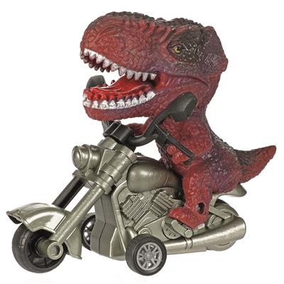 Motorrad mit Dino, 11x9cm