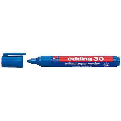 edding 30 brillant paper marker blau